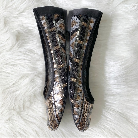 SOLD-Lucky Brand Sequin Ballet Flats - Picture 5 of 8